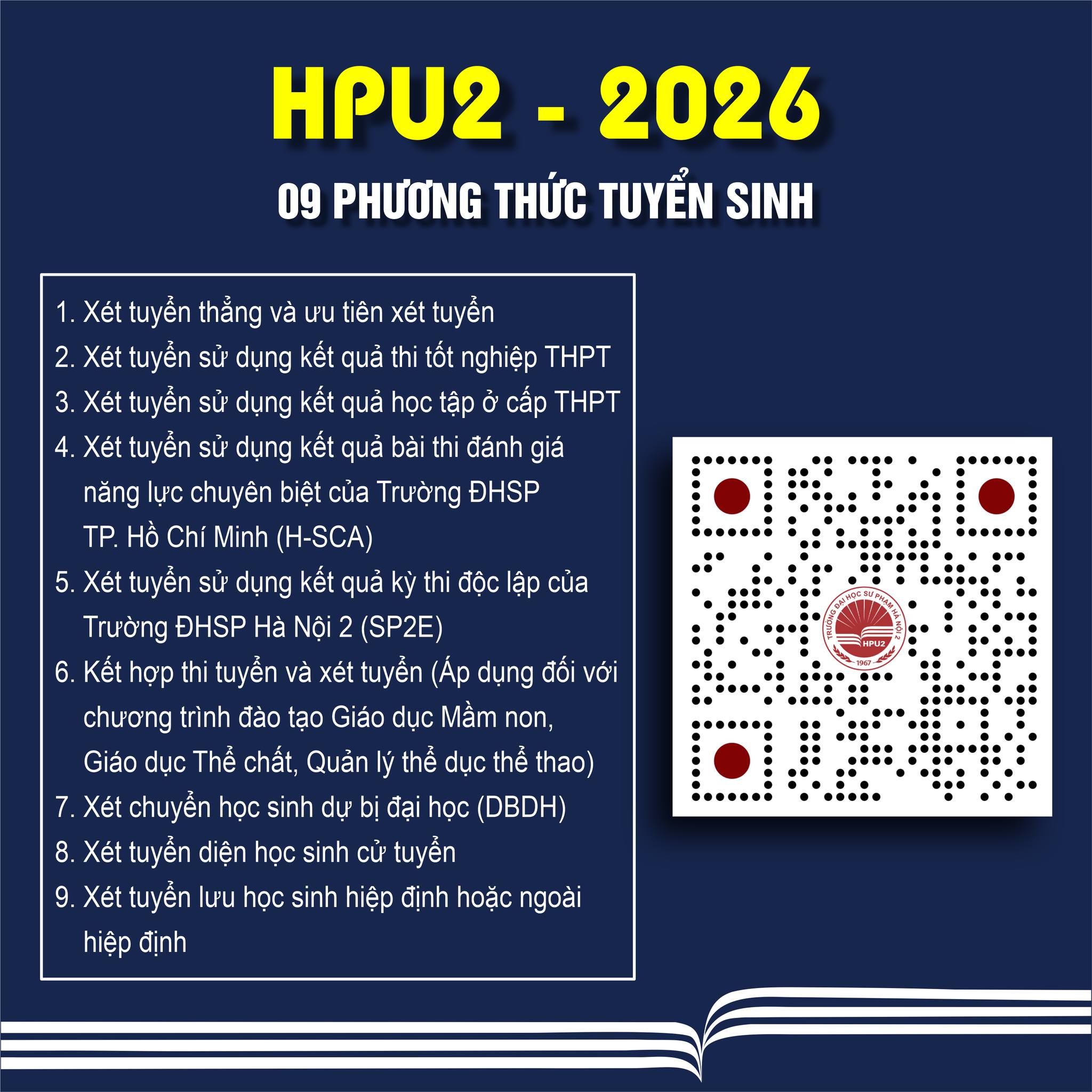 PHƯƠNG THỨC VÀ CHỈ TIÊU TUYỂN SINH CỦA KHOA VẬT LÝ - NĂM 2026